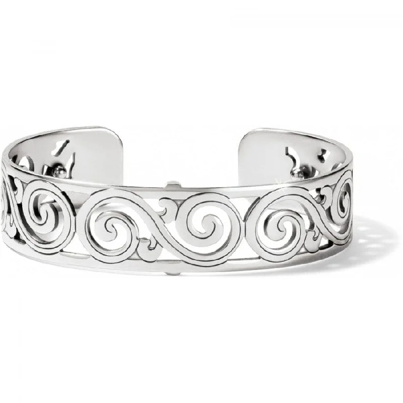 Classic Silver Bangles for Women-Christo Barcelona Slim Cuff  Bracelet