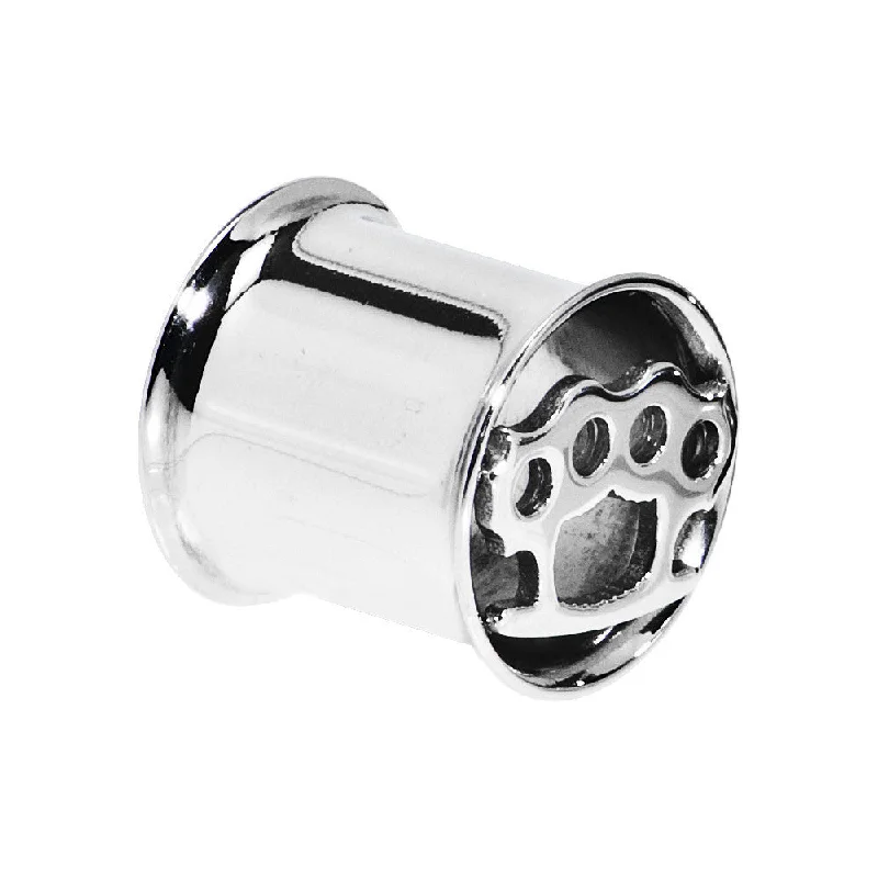 Women's Earrings – Elegant Designs for Every Personality--7/16 Stainless Steel Double Flare Brass Knuckle Tunnel