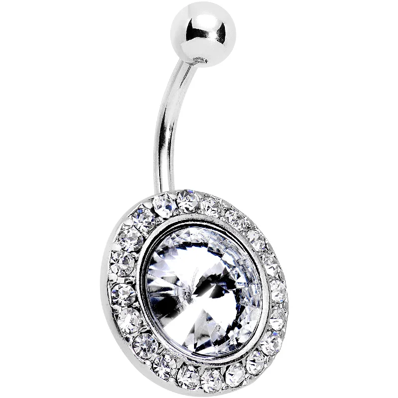 Stunning Belly Rings with Unique Accents -Clear Gem Pirouette Princess Charming Belly Ring Stunning Belly Rings with Unique Accents -Clear Gem Pirouette Princess Charming Belly Ring