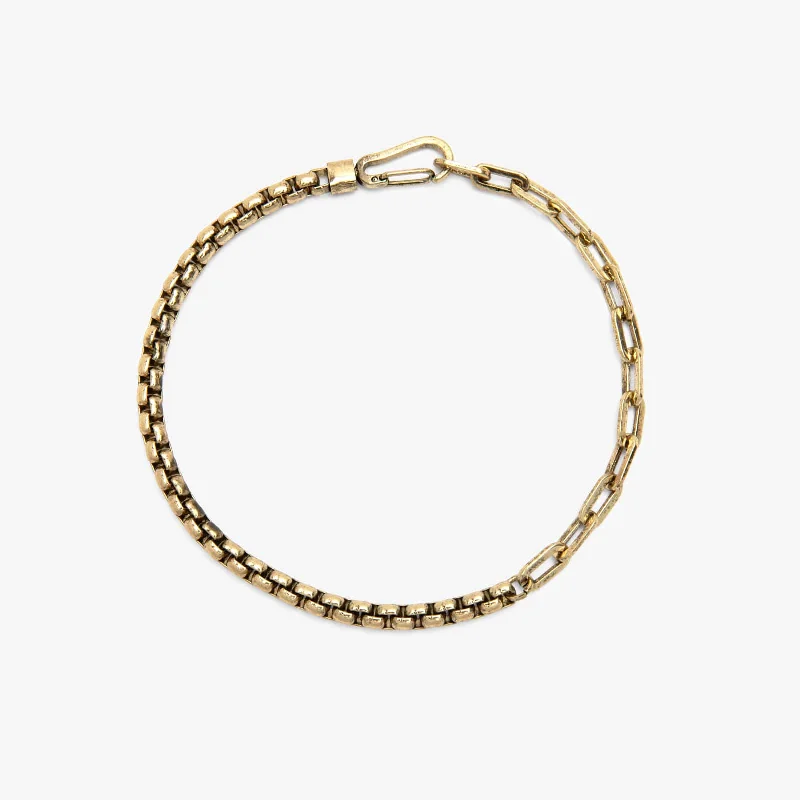 Modern Bracelets for Men-Men's Carabiner Clasp Chain Bracelet