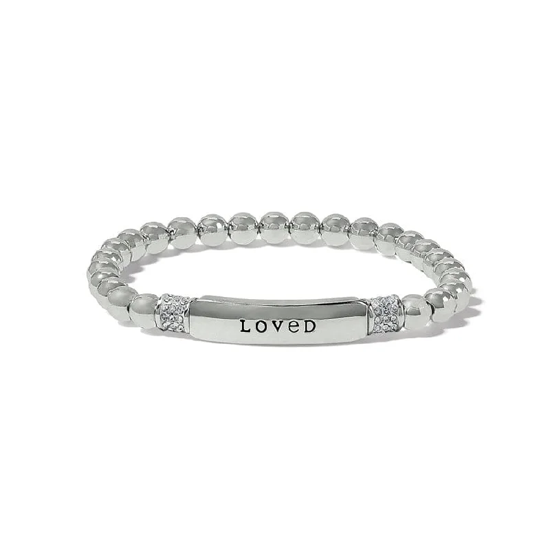 Embellished Bangles for Women-Meridian Love Petite Stretch Bracelet