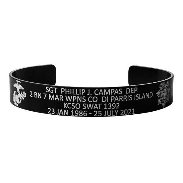 Lightweight Bracelets for Men-Deputy Phillip Campas Memorial Band – Hosted by the Campas Family Lightweight Bracelets for Men-Deputy Phillip Campas Memorial Band – Hosted by the Campas Family