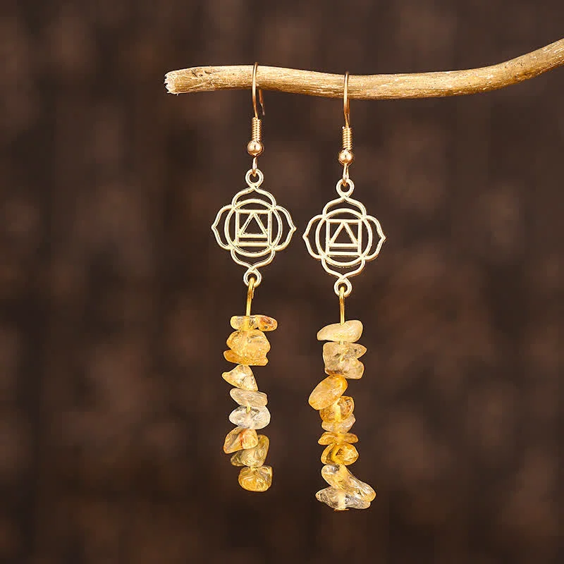 Women's Earrings – Elegant Designs for Every Personality--Healing Crystals Zen Cairn Confidence Earrings (Extra 30% Off | USE CODE: FS30)