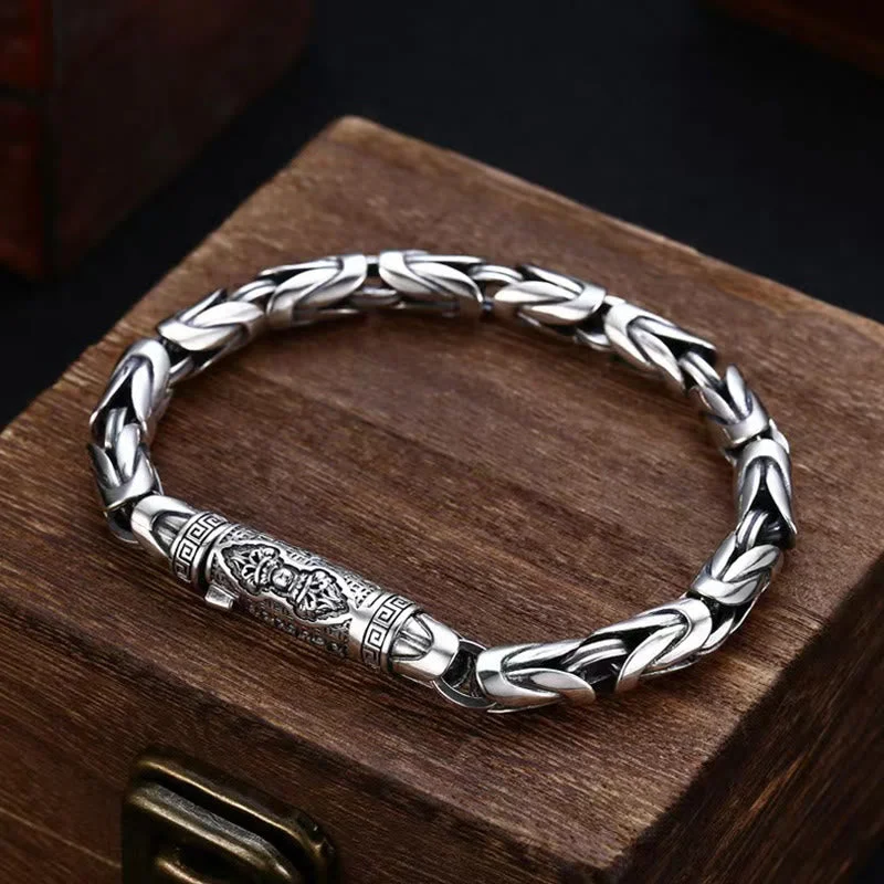 Engraved Metal Bracelets for Men-Buddha Stones Dorje Vajra Om Mani Padme Hum Peace Love Copper Chain Bracelet Engraved Metal Bracelets for Men-Buddha Stones Dorje Vajra Om Mani Padme Hum Peace Love Copper Chain Bracelet