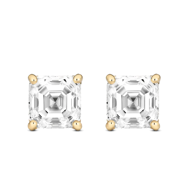 Women's Earrings – Elegant Designs for Every Personality--The Asscher Solitaire Studs Women's Earrings – Elegant Designs for Every Personality--The Asscher Solitaire Studs