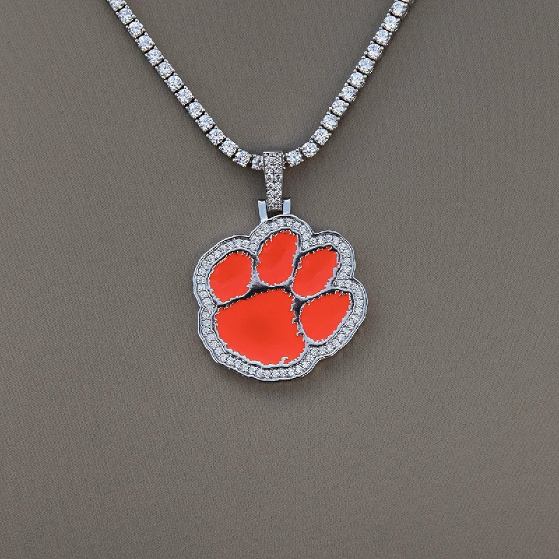 Shop Classic Women's Necklaces & Pendants with a Modern Twist-Clemson Tigers Official NCAA Logo Pendant Shop Classic Women's Necklaces & Pendants with a Modern Twist-Clemson Tigers Official NCAA Logo Pendant