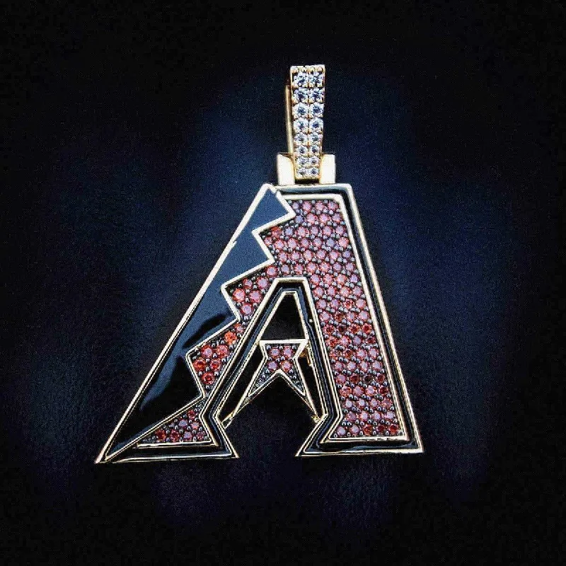 Exclusive Men's Necklaces & Pendants for the Modern Gentleman-Arizona Diamondbacks Official MLB Logo Pendant Exclusive Men's Necklaces & Pendants for the Modern Gentleman-Arizona Diamondbacks Official MLB Logo Pendant