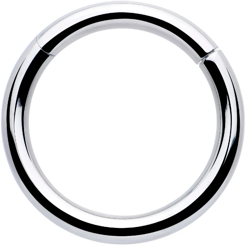 Women's Earrings – Elegant Designs for Every Personality--10 Gauge 5/8 316L Surgical Steel Precision Hinged Segment Hoop Women's Earrings – Elegant Designs for Every Personality--10 Gauge 5/8 316L Surgical Steel Precision Hinged Segment Hoop