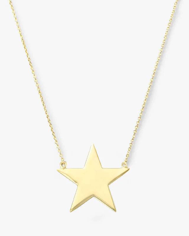 Shop Classic Women's Necklaces & Pendants with a Modern Twist-"You Are My Big Star" Necklace - Gold Shop Classic Women's Necklaces & Pendants with a Modern Twist-"You Are My Big Star" Necklace - Gold