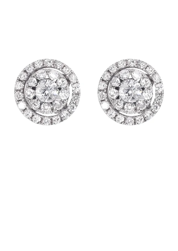 Shop Durable Men's Earrings for Everyday Wear-Mens Stud Diamond Earrings | 1.1 Carats 14K White Gold Shop Durable Men's Earrings for Everyday Wear-Mens Stud Diamond Earrings | 1.1 Carats 14K White Gold
