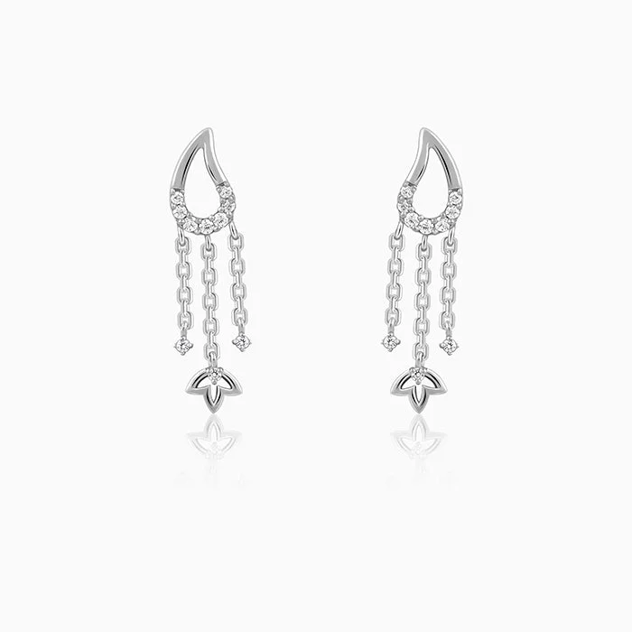 Women's Earrings – Elegant Designs for Every Personality--Silver Mangai Danglers