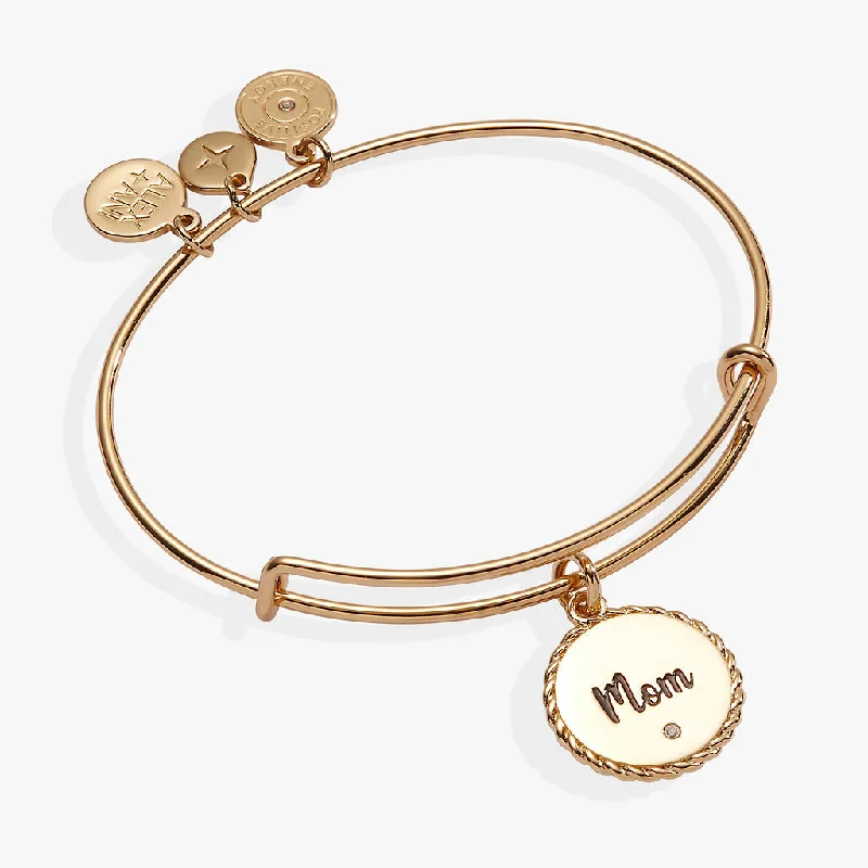 Women's Bangle Sets with Charms-Mom Charm Bangle