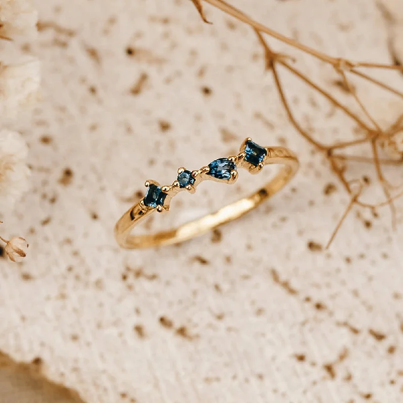 Chic Women's Rings for Fashion-Forward Looks-London Blue Topaz Ring - Ilse