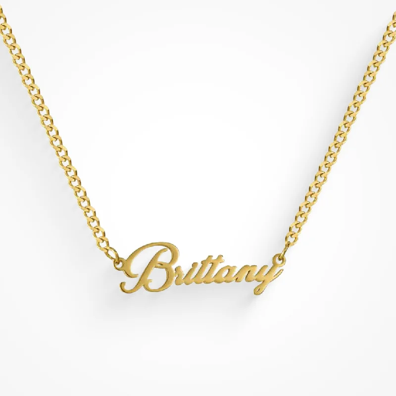 Shop Classic Women's  Necklaces & Pendants with a Modern Twist-Custom/Personalized Nameplate Curb Necklace