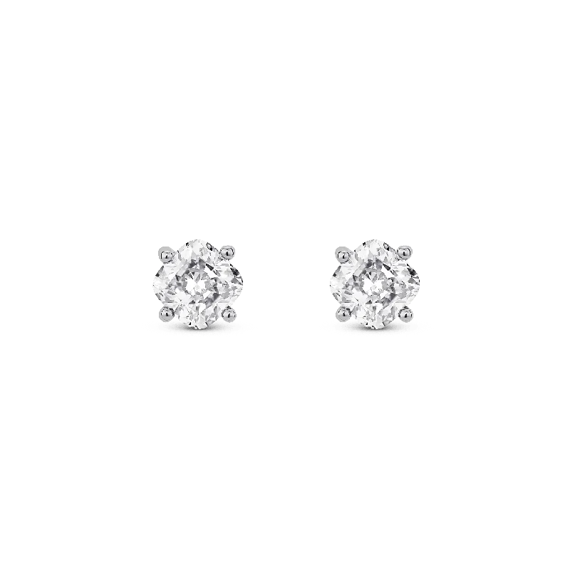 Women's Earrings – Elegant Designs for Every Personality--The Cushion Solitaire Studs