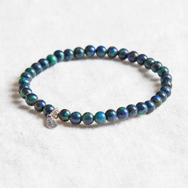 Affordable Bangles for Women-Azurite Energy Bracelet