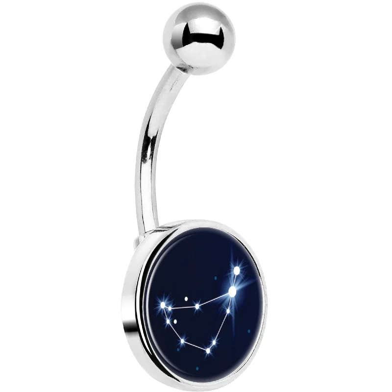 Trendy Belly Rings for Fashion-Lovers -Zodiac Constellation Capricorn Belly Ring
