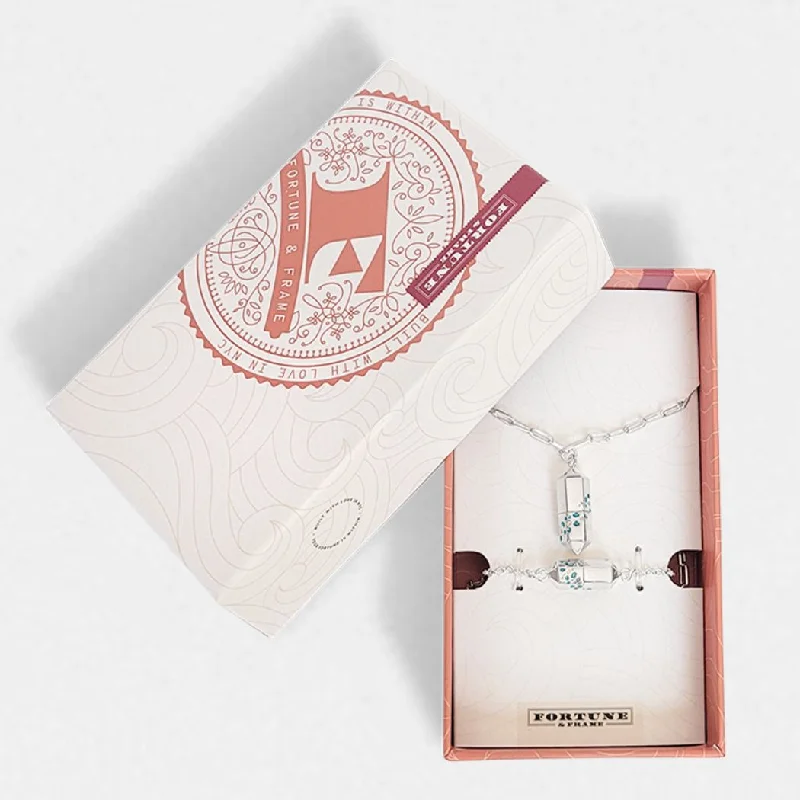 Shop Classic Women's Necklaces & Pendants with a Modern Twist-Polygon Lariat Locket & Bracelet Gift Set - Silver Shop Classic Women's Necklaces & Pendants with a Modern Twist-Polygon Lariat Locket & Bracelet Gift Set - Silver