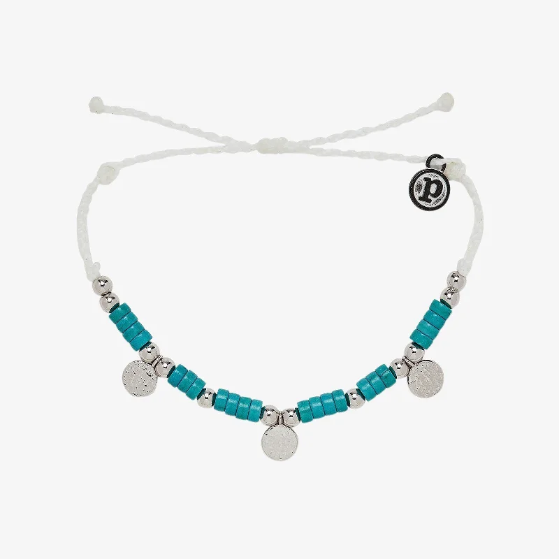 Gold Bangles with Charm Detail for Women-Mini Coin Beaded Bracelet