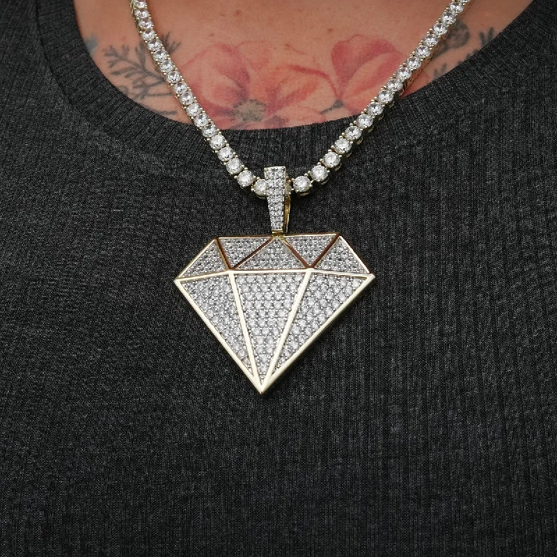 Shop Classic Women's Necklaces & Pendants with a Modern Twist-Large GLD Diamond Pendant Shop Classic Women's Necklaces & Pendants with a Modern Twist-Large GLD Diamond Pendant