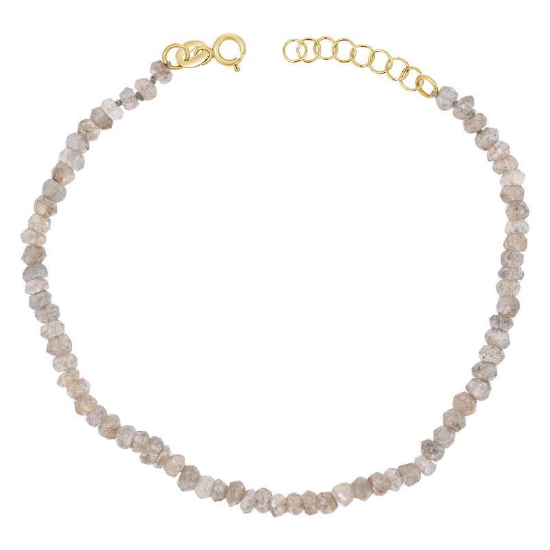 Handcrafted Bracelets for Men with Unique Designs-Labradorite Beaded Bracelet