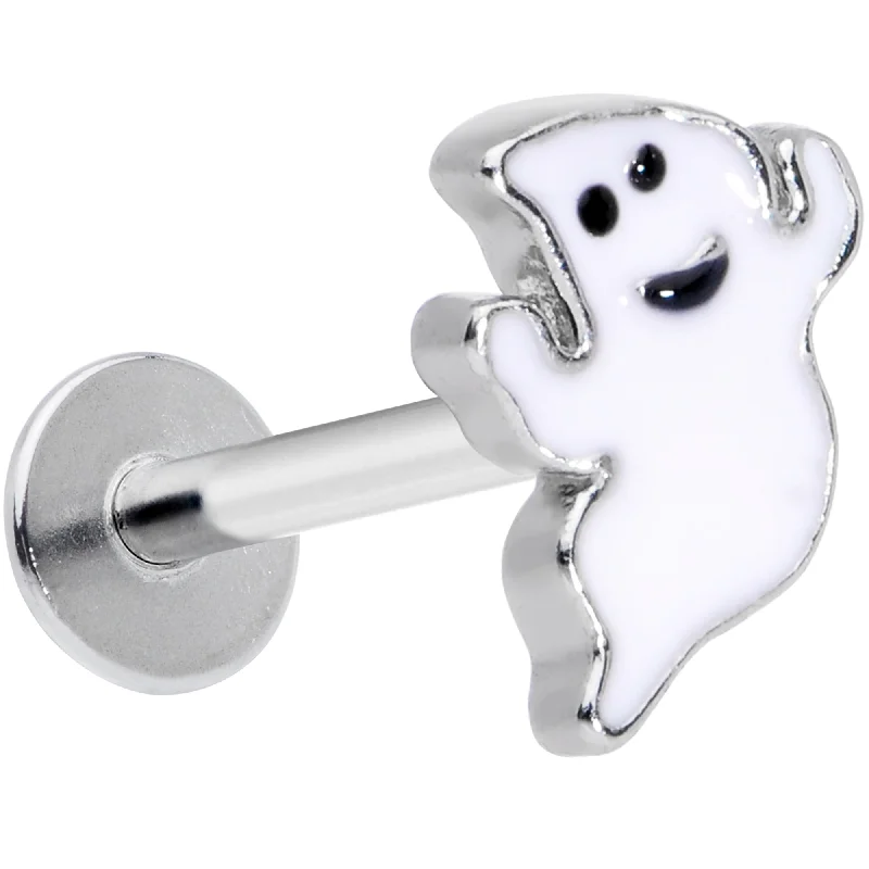 Sparkling Lip Rings for Extra Glam16 Gauge 5/16 Happy Ghost Halloween Labret Monroe Tragus