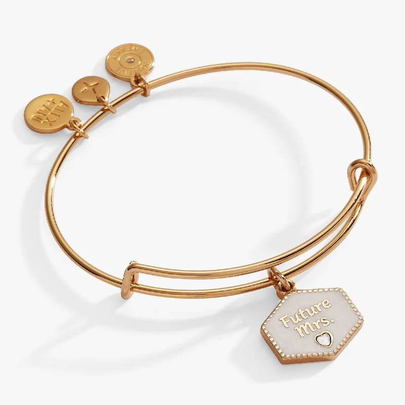 Casual Bangles for Women-“Future Mrs.” Charm Bangle