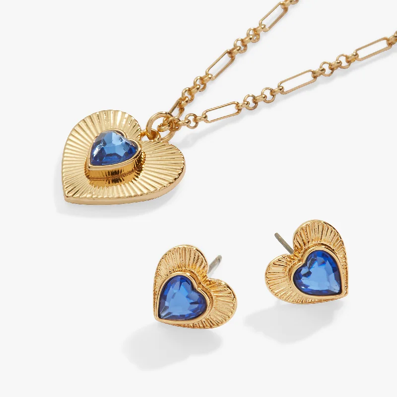 Shop Classic Women's Necklaces & Pendants with a Modern Twist-Love Charm Necklace and Stud Earring Gift Set Shop Classic Women's Necklaces & Pendants with a Modern Twist-Love Charm Necklace and Stud Earring Gift Set