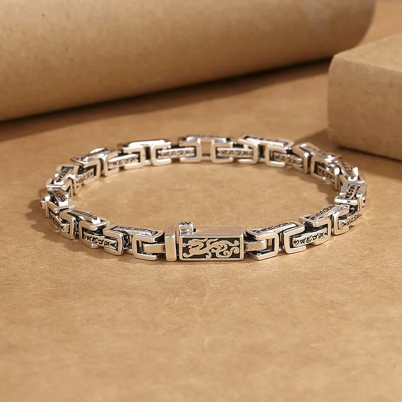 Engraved Metal Bracelets for Men-Buddha Stones Dragon Om Mani Padme Hum Engraved Copper Luck Success Bracelet Engraved Metal Bracelets for Men-Buddha Stones Dragon Om Mani Padme Hum Engraved Copper Luck Success Bracelet