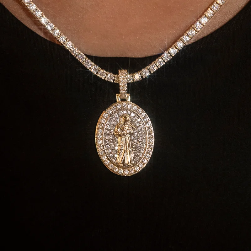 Shop Classic Women's Necklaces & Pendants with a Modern Twist-Saint Francis Pendant Shop Classic Women's Necklaces & Pendants with a Modern Twist-Saint Francis Pendant