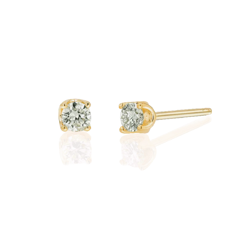 Women's Earrings – Elegant Designs for Every Personality--14K Gold Solitaire Studs