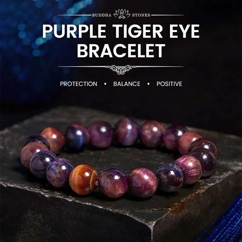 Durable Leather Cuff Bracelets for Men-Buddha Stones Natural Purple Tiger Eye Protection Strength Bracelet Durable Leather Cuff Bracelets for Men-Buddha Stones Natural Purple Tiger Eye Protection Strength Bracelet
