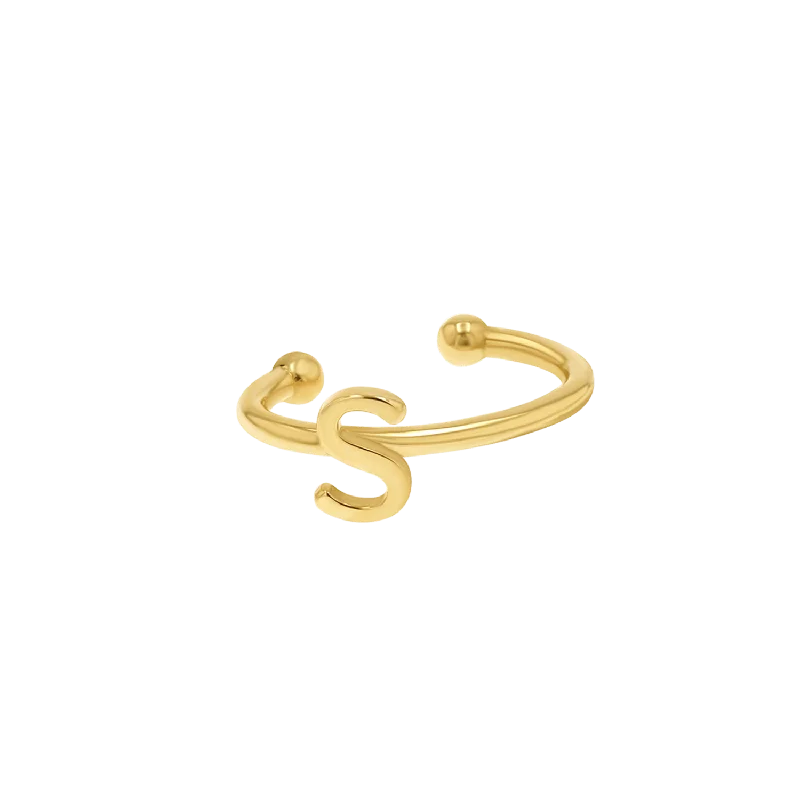 Women's Earrings – Elegant Designs for Every Personality--Initial Ear Cuff