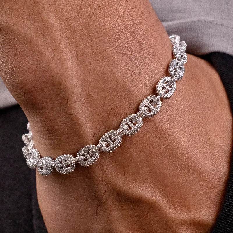 Exclusive Men's Necklaces & Pendants for the Modern Gentleman-Micro Valentina Bracelet in White Gold Exclusive Men's Necklaces & Pendants for the Modern Gentleman-Micro Valentina Bracelet in White Gold