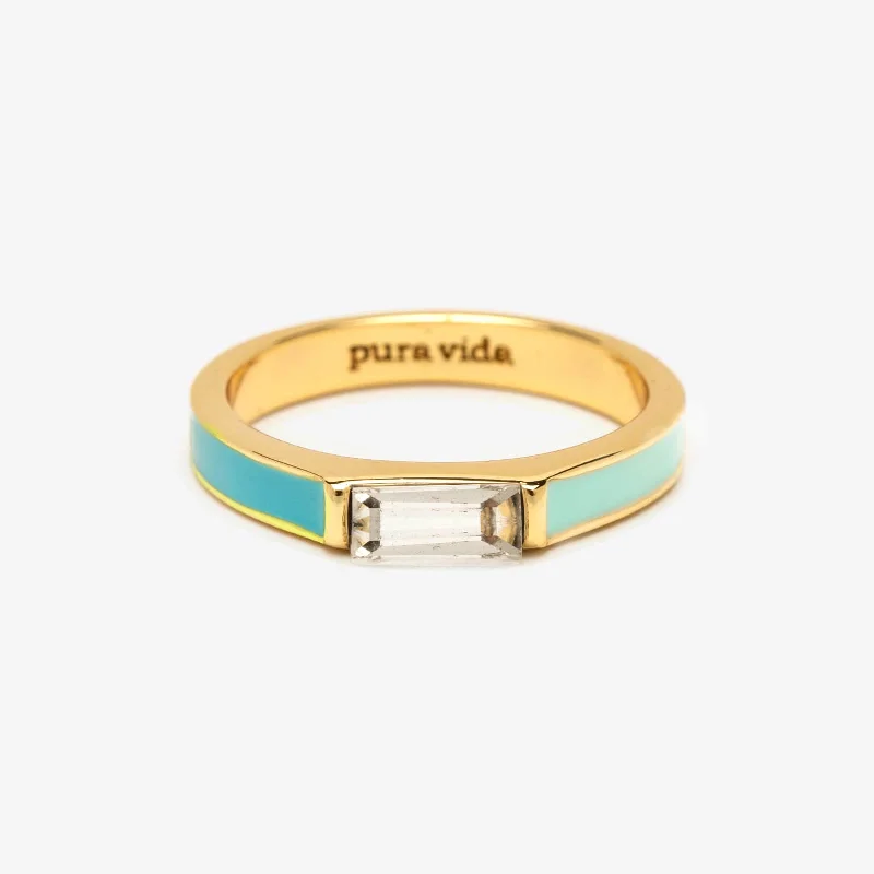 Chic Women's Rings for Fashion-Forward Looks-Miami Beach Two-Tone Ring