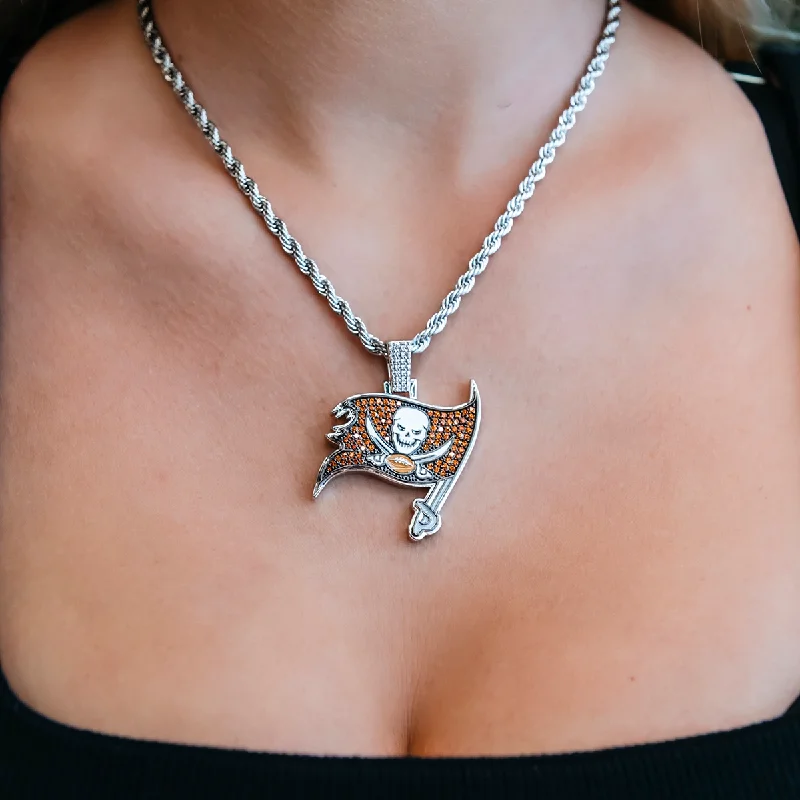 Shop Classic Women's Necklaces & Pendants with a Modern Twist-Tampa Bay Buccaneers Official NFL Pendant Shop Classic Women's Necklaces & Pendants with a Modern Twist-Tampa Bay Buccaneers Official NFL Pendant