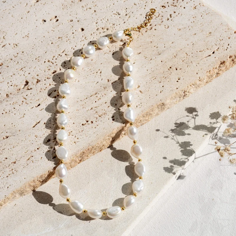 Shop Classic Women's  Necklaces & Pendants with a Modern Twist-Pearl Necklace - Ingrid