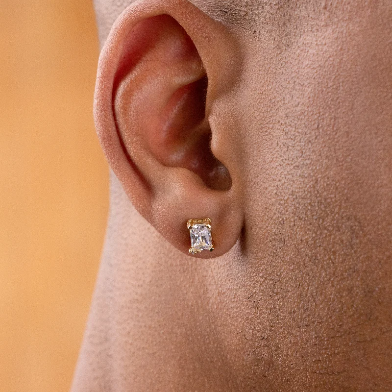 Shop Durable Men's Earrings for Everyday Wear-Gemstone Stud Earrings