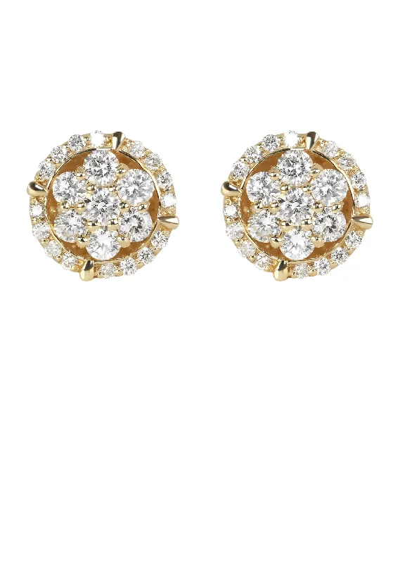 Shop Durable Men's Earrings for Everyday Wear-Mens Stud Diamond Earrings | 0.85 Carats 14K Yellow Gold Shop Durable Men's Earrings for Everyday Wear-Mens Stud Diamond Earrings | 0.85 Carats 14K Yellow Gold