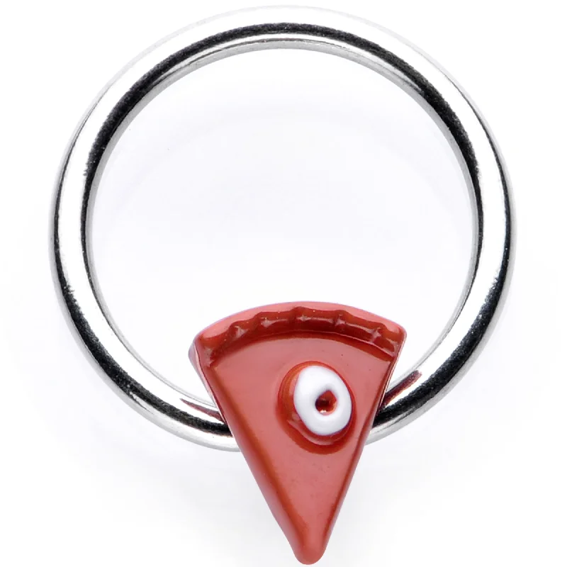 Chic Lip Rings with Simple Touches16 Gauge 3/8 Brown Pumpkin Pie Thanksgiving Holiday BCR Captive Ring
