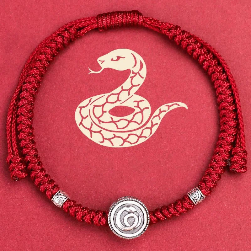 Boho Bracelets for Men-Buddha Stones 12 Chinese Zodiac Lucky Red String Bracelet