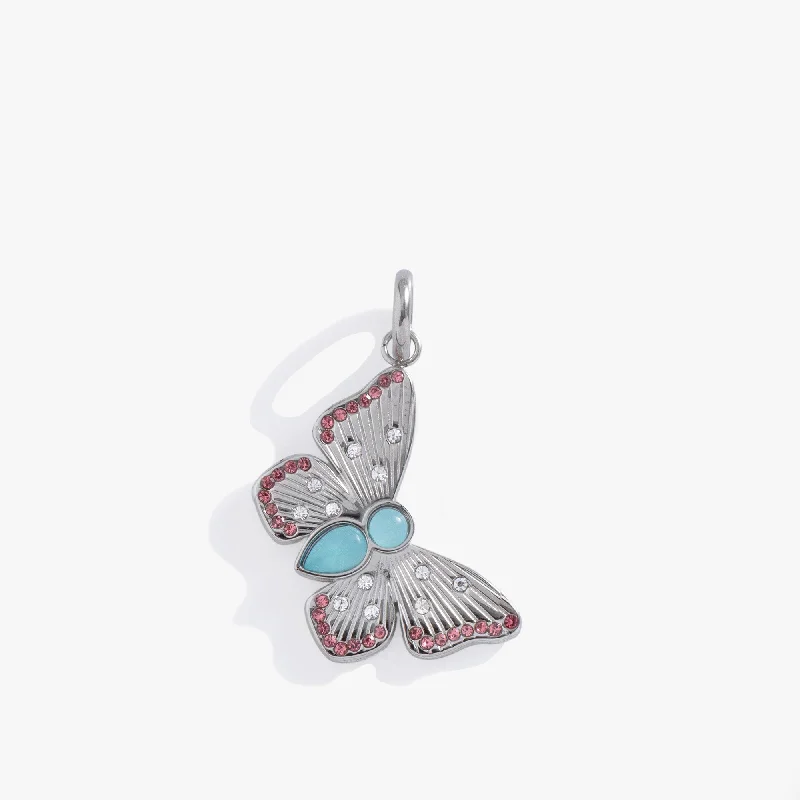 Shop Classic Women's  Necklaces & Pendants with a Modern Twist-Gemstone Butterfly Interchangeable Charm