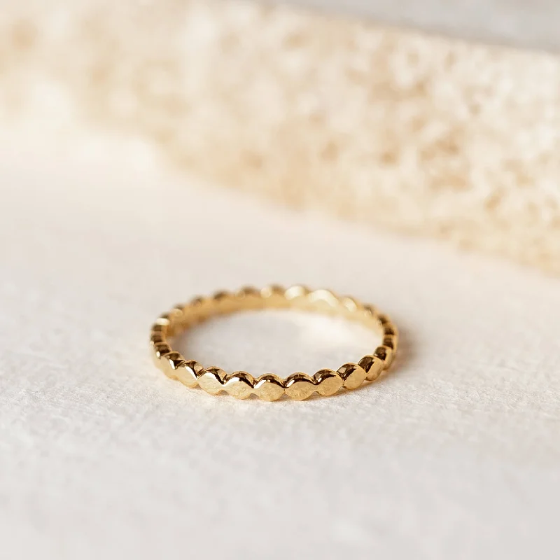 Chic Women's Rings for Fashion-Forward Looks-Beaded Ring - Irene