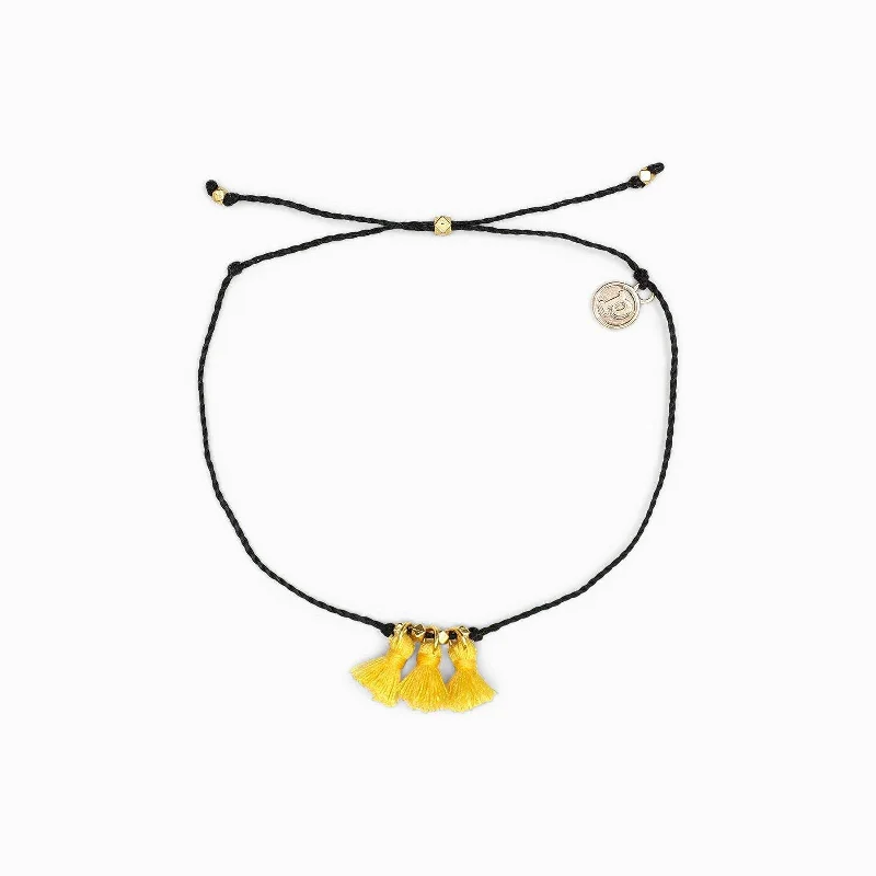 Comfortable Anklets for Trendy Women-Triple Tassel Anklet