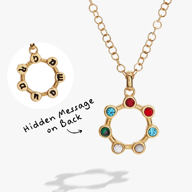 Shop Classic Women's Necklaces & Pendants with a Modern Twist-Hidden Message 'Grandma' Crystal Necklace Shop Classic Women's Necklaces & Pendants with a Modern Twist-Hidden Message 'Grandma' Crystal Necklace