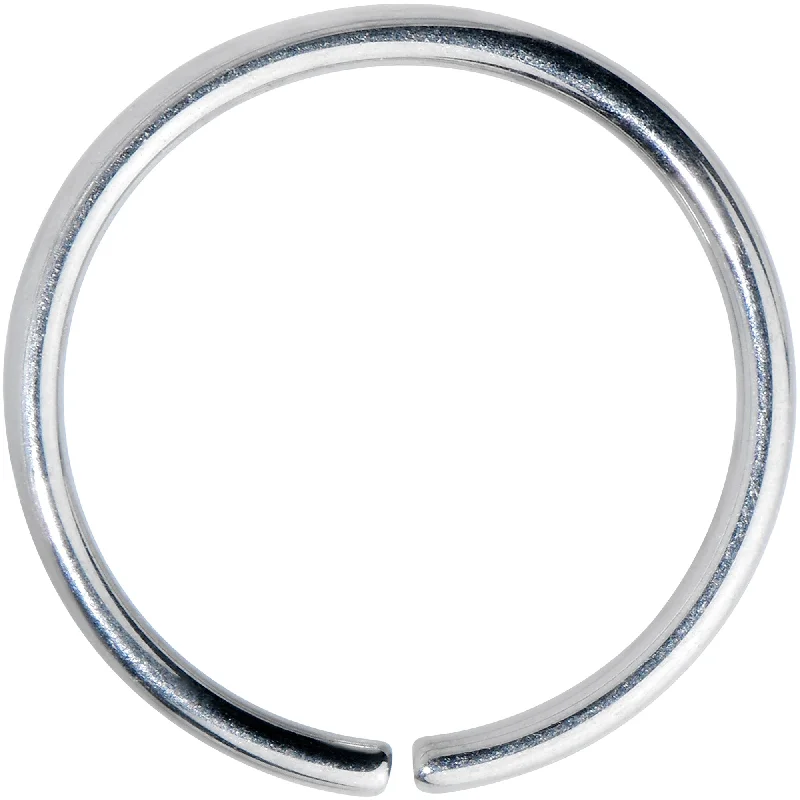 Classic Silver Nose Rings -20 Gauge 9mm Grade 23 Titanium Bendable Hoop Ring