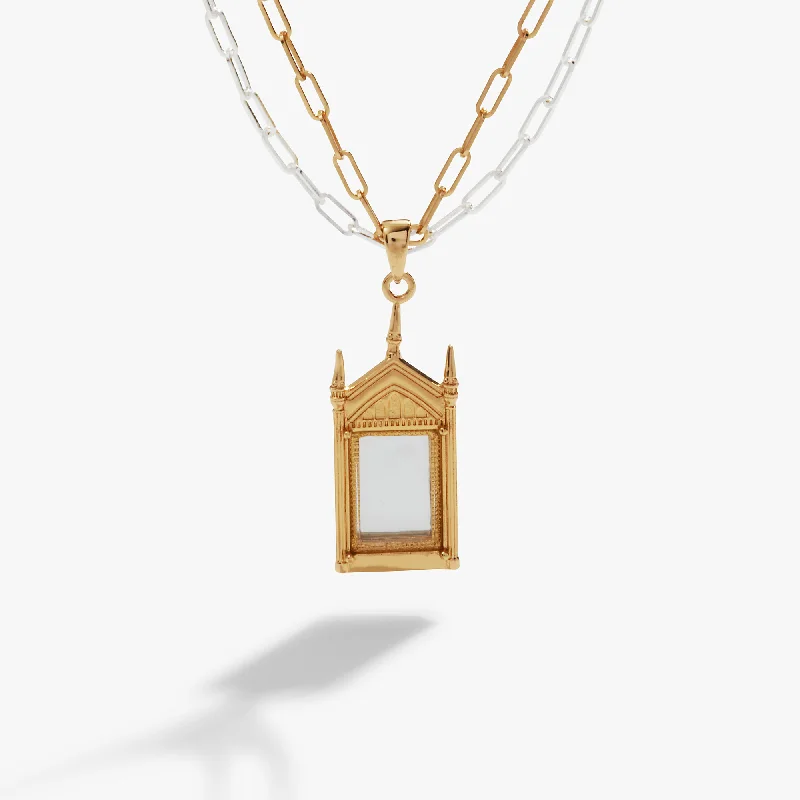 Shop Classic Women's Necklaces & Pendants with a Modern Twist-Harry Potter™ Mirror of Erised Necklace Shop Classic Women's Necklaces & Pendants with a Modern Twist-Harry Potter™ Mirror of Erised Necklace