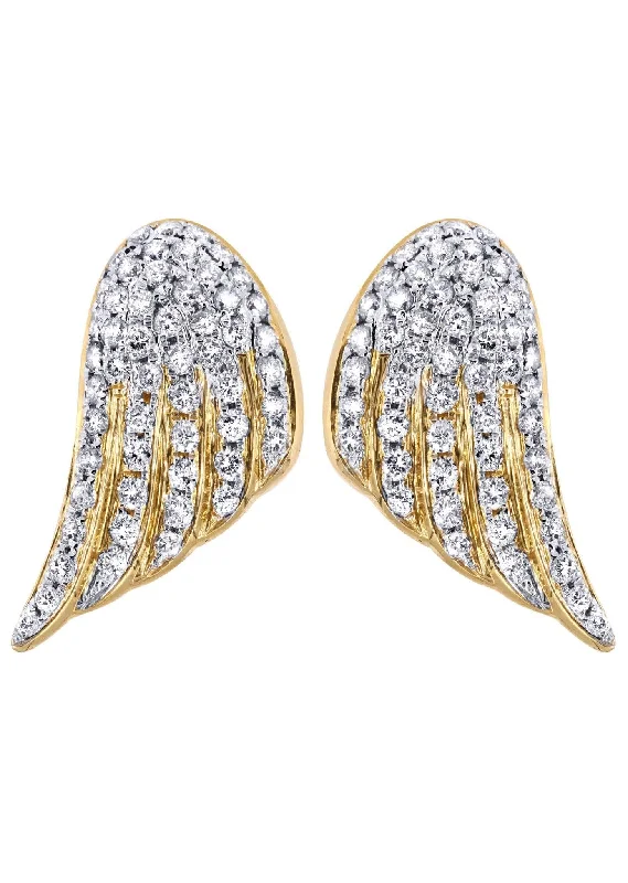 Shop Durable Men's Earrings for Everyday Wear-Diamond Earrings For Men | 14K Yellow Gold | 1.56 Carats Shop Durable Men's Earrings for Everyday Wear-Diamond Earrings For Men | 14K Yellow Gold | 1.56 Carats