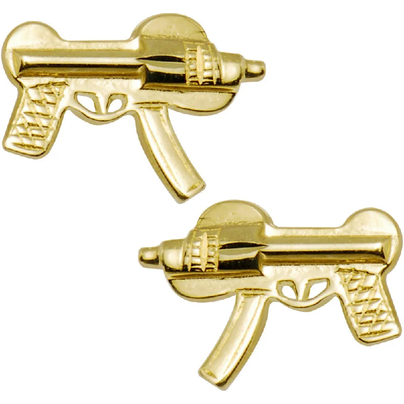 Women's Earrings – Elegant Designs for Every Personality--14kt Yellow Gold Machine Gun Stud Earrings