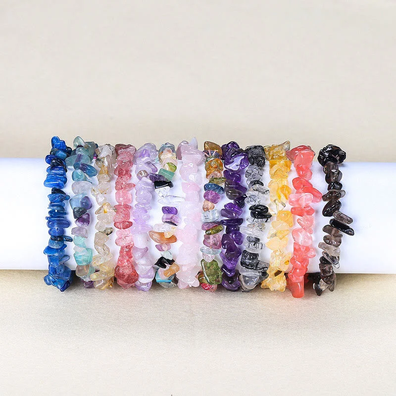 Personalized Bracelets for Men-Natural Irregular Shape Crystal Stone Warmth Soothing Bracelet Personalized Bracelets for Men-Natural Irregular Shape Crystal Stone Warmth Soothing Bracelet
